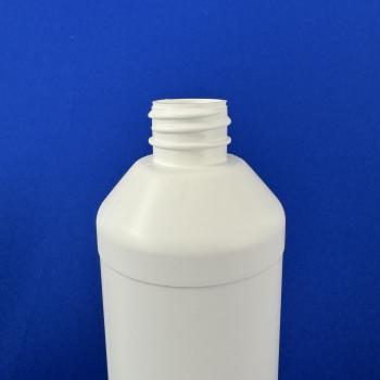 500 ml Flasche D, PE, weiß, rund, 38g (ab 0,32/Stück inkl. Versand)